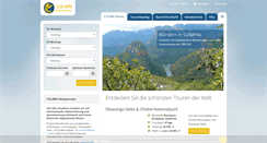 Desktop Screenshot of colibri-reisen.de